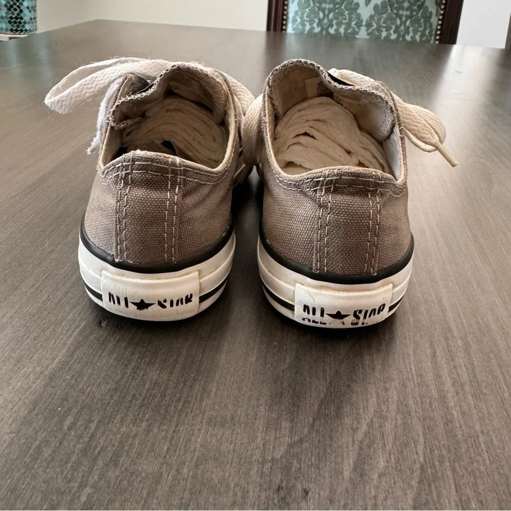 Converse All Star kids low top gray sneakers shoes size 12